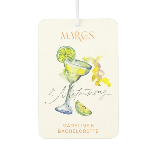 Elegante Margs & Matrimony Meisjesuitje Weekend Luchtverfrisser (Voorkant)