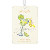 Elegante Margs & Matrimony Meisjesweekend Luchtverfrisser (Achterkant)