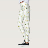 Elegante Marguerite Flower Leggings (Links)