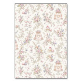 Elegante Marie Antoinette Bruidsdouche Kaart (Achterkant)
