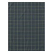 Elegante Marine Blauw en Groen Plaid Tafelkleed (Voorkant)