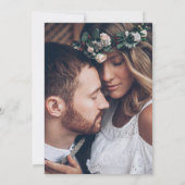 Elegante Marine Blauw Goud Agaat Geode Foto Bruilo Kaart (Achterkant)