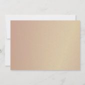 Elegante Marine Blauw Goud Foto Huwelijk Kaart (Achterkant)