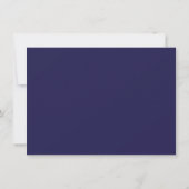 Elegante Marine Blauw & Goud Kalender & Fotobruilo Save The Date (Achterkant)