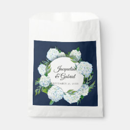 Elegante Marine Bloemen Witte Hydrangea Rustieke B Bedankzakje