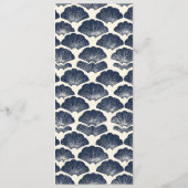 Elegante marine formele menu (Achterkant)