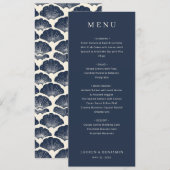 Elegante marine formele menu (Voorkant / Achterkant)