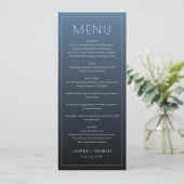 Elegante marine formele menu (Staand voorkant)