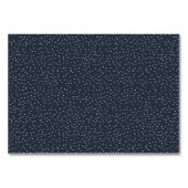 Elegante marine gestippelde minimalistische kaart (Achterkant)