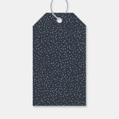 Elegante marine stippen cadeaulabel (Achterkant)