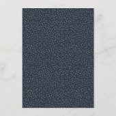 Elegante marine stippen informatiekaartje (Achterkant)