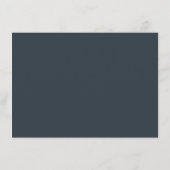 Elegante marine typografie informatiekaartje (Achterkant)