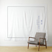 Elegante marine typografie wandkleed (In Situ (horizontaal))