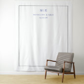 Elegante marine typografie wandkleed (In situ)