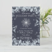 Elegante marine vorst vakantie party corporate kaart (Staand voorkant)