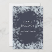 Elegante marine vorst vakantie party corporate kaart (Achterkant)