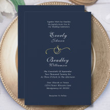 Elegante Marine Wit Goud QR Code Fotobruiloft