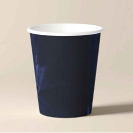 Elegante marineblauwe feestbeker papieren bekers