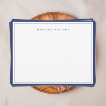 Elegante marineblauwe rand eenvoudige minimalist