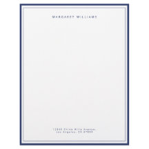 Elegante marineblauwe rand eenvoudige minimalistis
