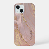 elegante marmer iPhone 15 case (Achterkant)