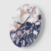 elegante marmerachtergrond grote klok (Hoek)