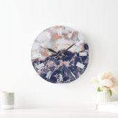 elegante marmerachtergrond grote klok (Huis)