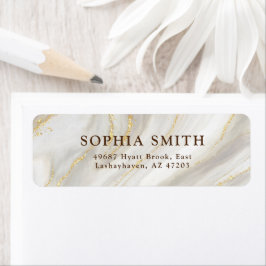 Elegante Marmeren Achtergrond Gouden Glitter Eenvo Etiket