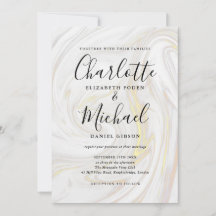 Elegante marmeren agaat handtekening script bruilo