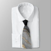 Elegante marmeren aseksuele trotskleuren stropdas (Gebonden)