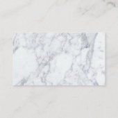 Elegante Marmeren Bruiloft Website Invoegen Informatiekaartje (Achterkant)