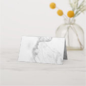 Elegante marmeren gevouwen plaatskaarten plaatskaartje (Achterkant)