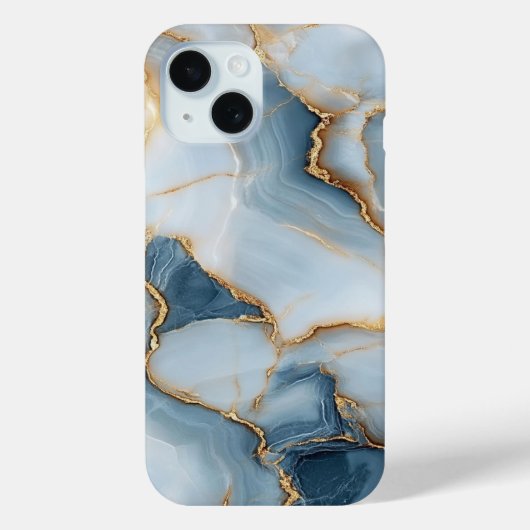 Elegante Marmeren Hoesje-Mate iPhone Case (Achterkant)