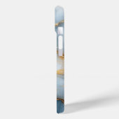 Elegante Marmeren Hoesje-Mate iPhone Case (Achterkant / Links)