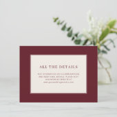 Elegante Marmeren Minimalistische Kaart (Staand voorkant)