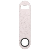 Elegante Marmeren Patroon Blush Pink Fles Opener Speed Flessenopener (Achterkant)