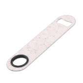 Elegante Marmeren Patroon Blush Pink Fles Opener Speed Flessenopener (Achterkant Gekanteld)