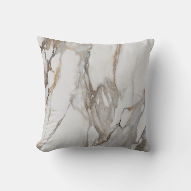 Elegante marmeren patroon kussen (Voorkant)