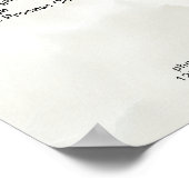 Elegante Marmeren Prijslijst Poster (Hoek)