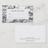 Elegante Marmeren Salon en Spa afspraak Kaart Afsprakenkaartje (Voorkant / Achterkant)