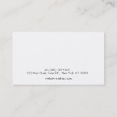 Elegante Marmeren Salon en Spa afspraak Kaart Afsprakenkaartje (Achterkant)