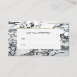 Elegante Marmeren Salon en Spa afspraak Kaart Afsprakenkaartje