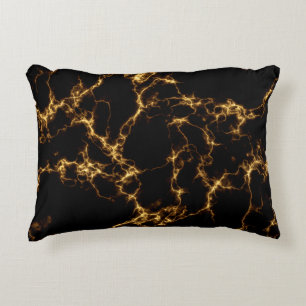 Elegante Marmeren style3 - Zwart Goud Accent Kussen