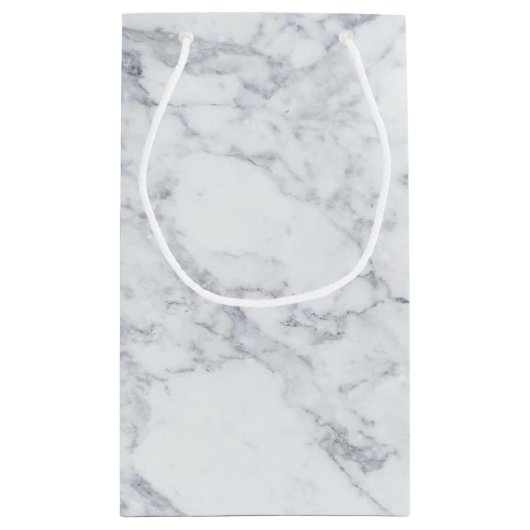 Elegante  Marmeren Trouwgunst Klein Cadeauzakje (Achterkant)