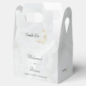 Elegante Marmeren Trouwgunstbox Bedankdoosjes (Geopend)