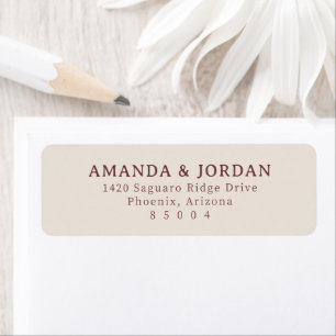 Elegante Marmeren Typografie Etiket