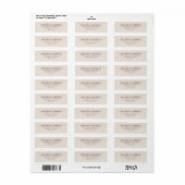 Elegante Marmeren Typografie Etiket (Full Sheet)