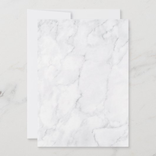 Elegante marmeren viering van het leven rouwadvert kaart (Achterkant)