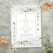 Elegante marmeren viering van het leven rouwadvert kaart