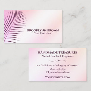 Elegante Marmeren Waterverf Floral Modern Pastel Visitekaartje